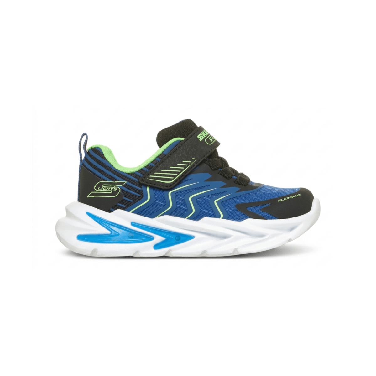 Skechers Toddlers 400141NBBLM S-Lights: Flex-Glow Ultra - Prism-Pacer Black/Blue/Lime - 1112213 - Tip Top Shoes of New York