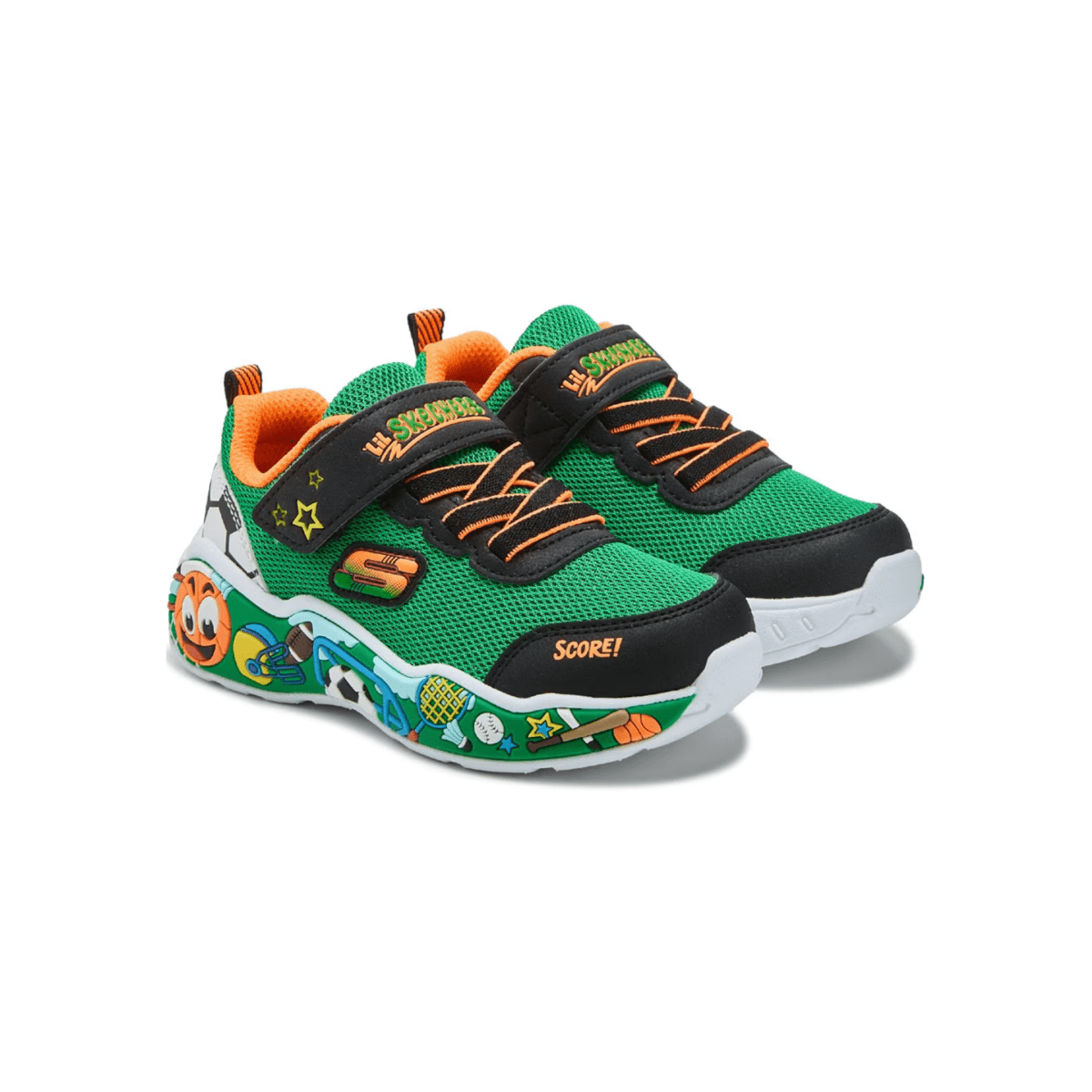Skechers Toddlers' 407312NGRMT Play Scene Green/Multicolor - 1100400 - Tip Top Shoes of New York