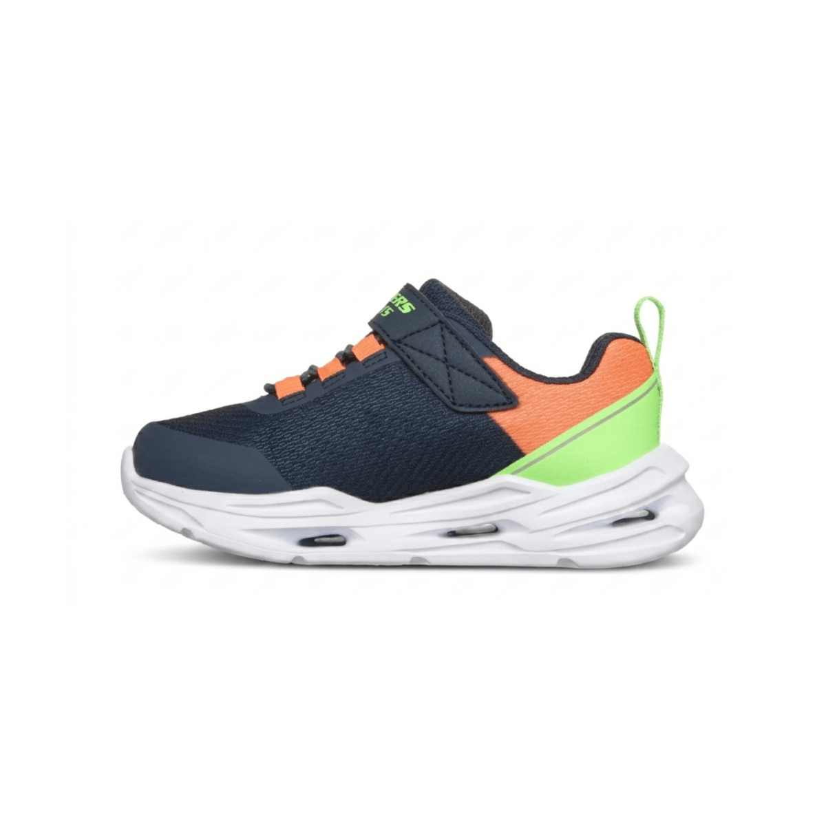 Skechers Toddlers 407628NNVMT S-Lights: Lil' Glide-Step Lights Navy/Orange/Lime - 1112223 - Tip Top Shoes of New York