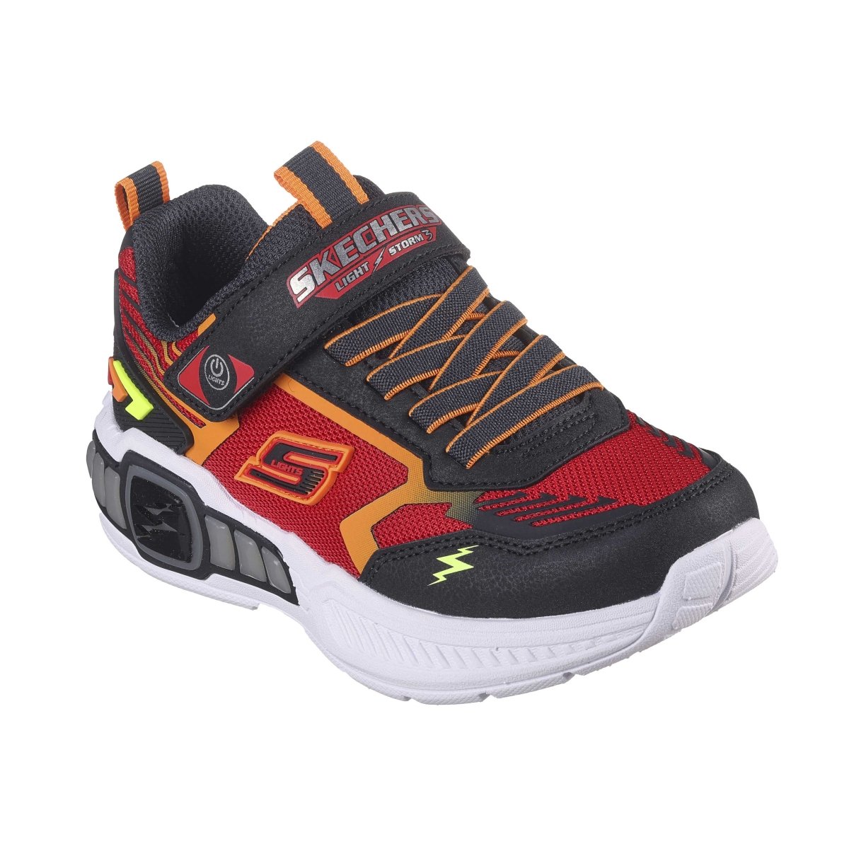 Sketchers PS (Preschool) Boys 400151L S-Lights: Light Storm 3.0 Black/Red - 1081719 - Tip Top Shoes of New York
