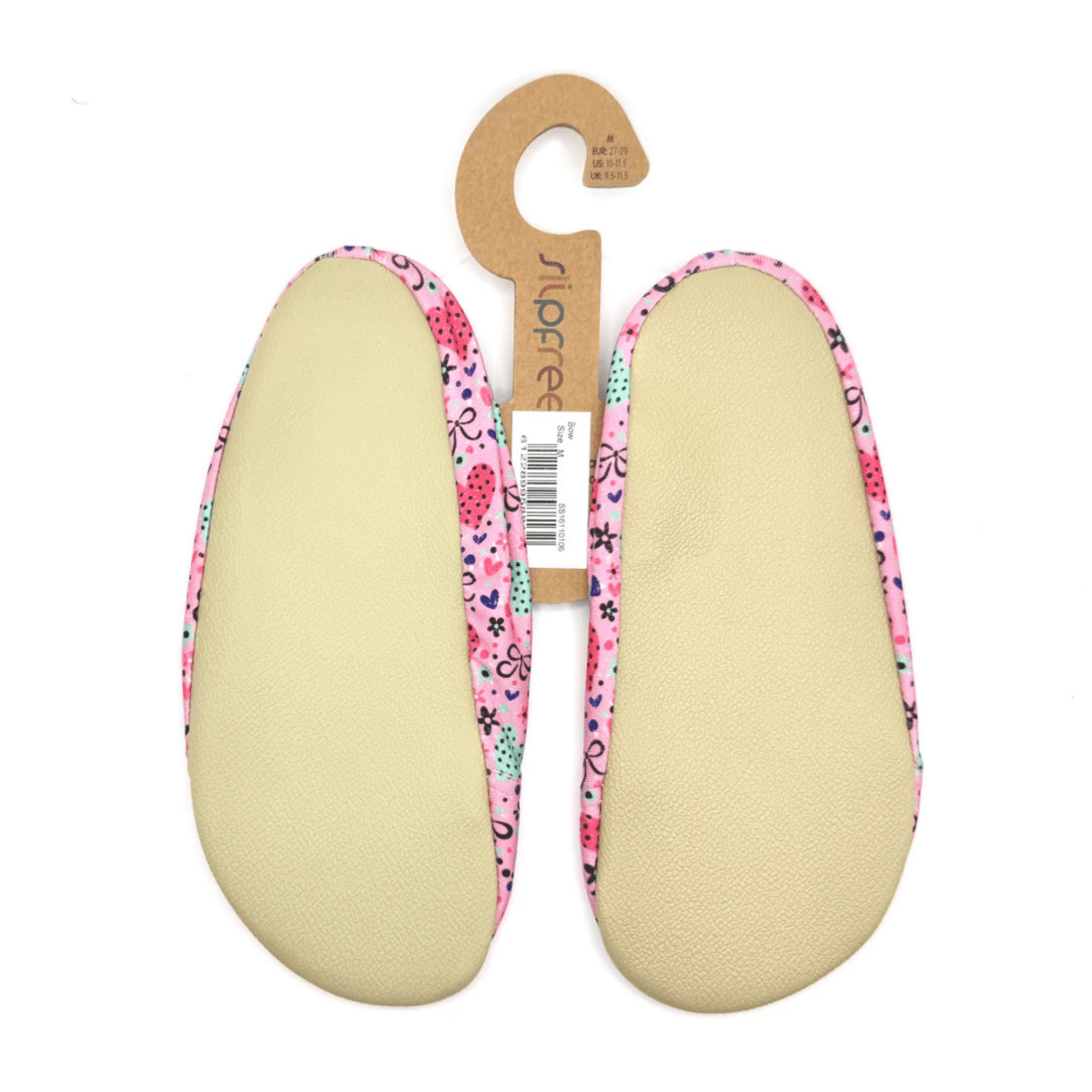 Slipfree Toddlers Bow Pink Aqua Sock - 1112035 - Tip Top Shoes of New York