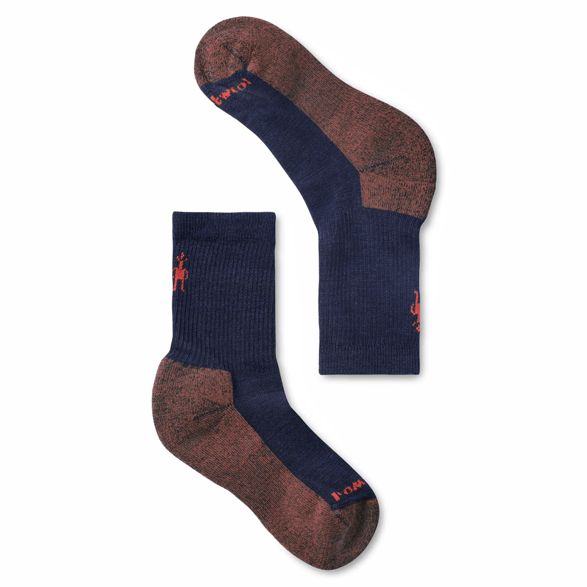 Smart Wool Kids' Hike Crew Light Cushion Socks Deep Navy/Brown - 1101007 - Tip Top Shoes of New York