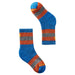 Smart Wool Kid's Hike Full Cushion Crew Socks Laguna Blue Stripe - 1088673 - Tip Top Shoes of New York