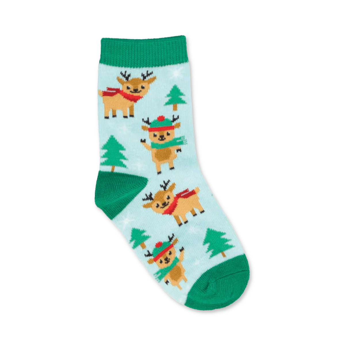 Sock Smith Toddlers Reindeer Games Green/Light Blue - 1108199 - Tip Top Shoes of New York