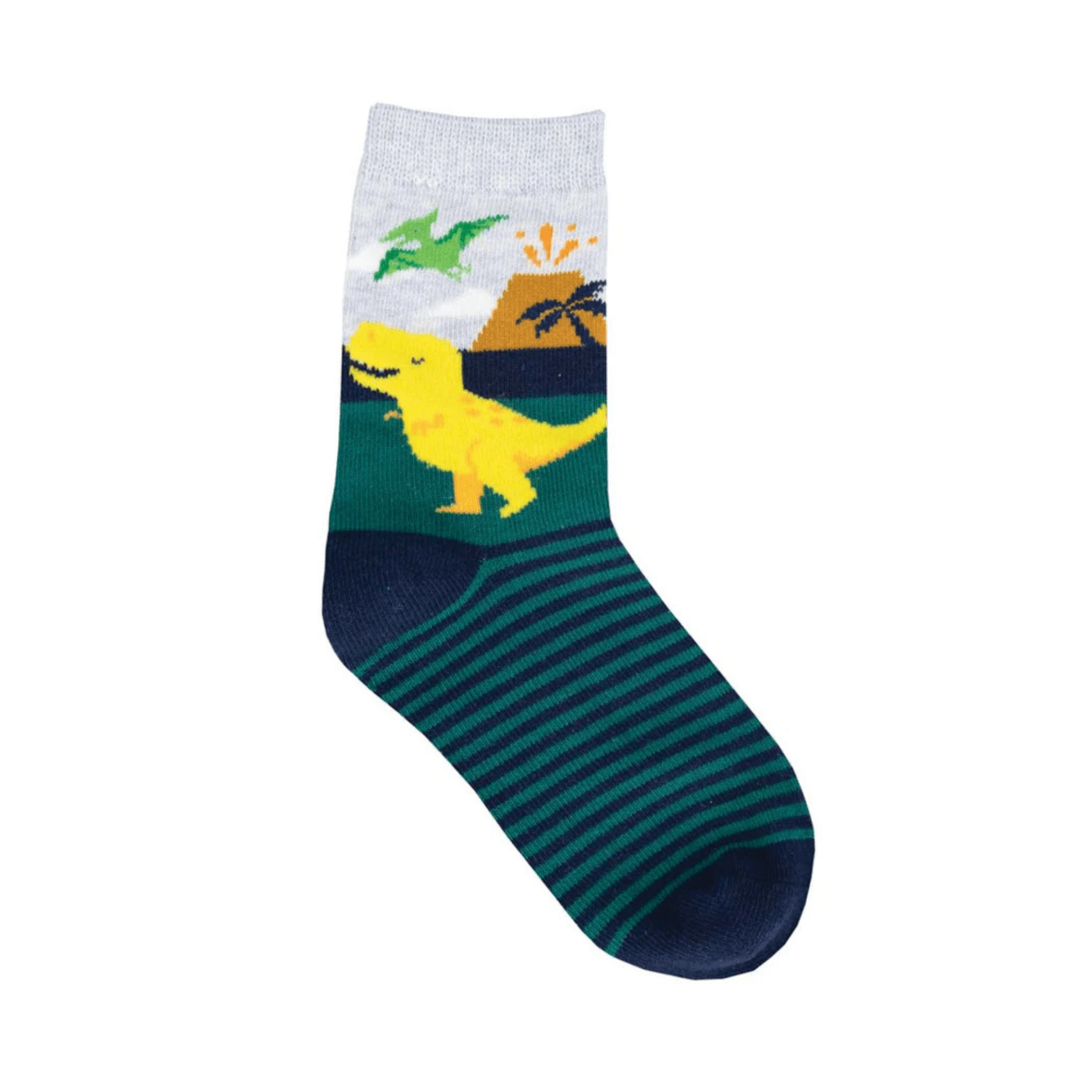 Sock Smith Toddler's Totally T - Rex Navy/Cyan - 1098858 - Tip Top Shoes of New York