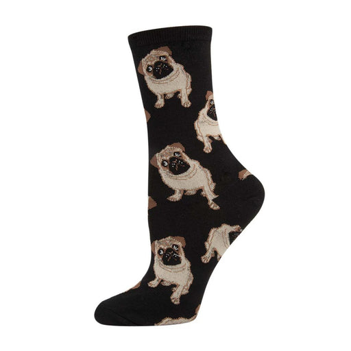 Sock Smith Women's Pugs Black - 5023391 - Tip Top Shoes of New York