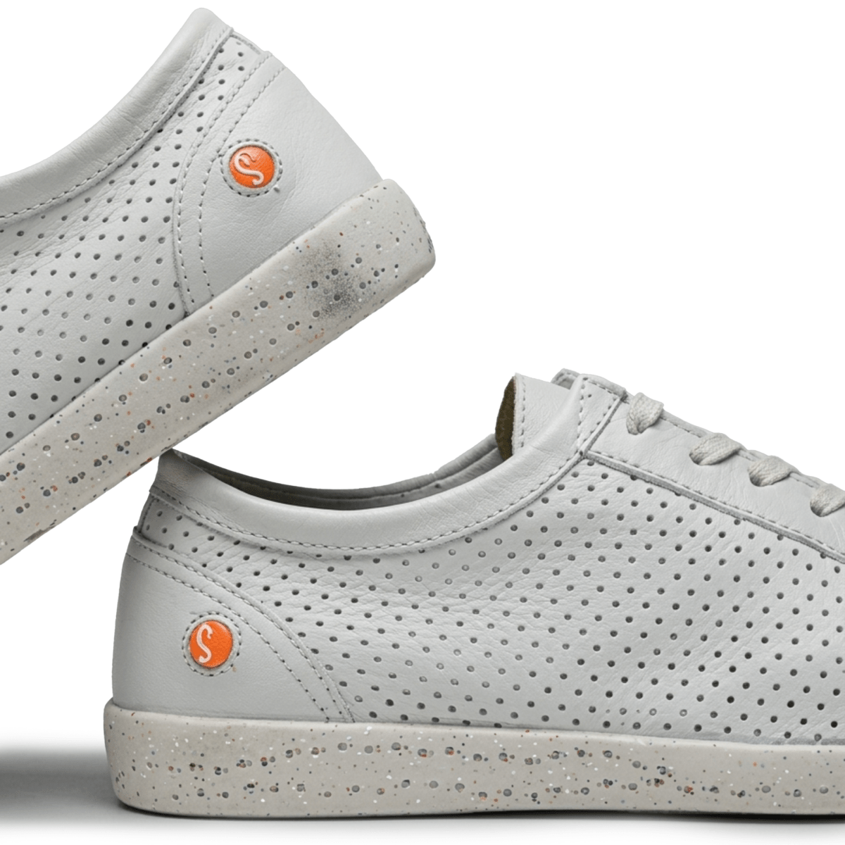 Softinos by Bos & Co Women's ICA388 White Smooth Leather - 9035719 - Tip Top Shoes of New York
