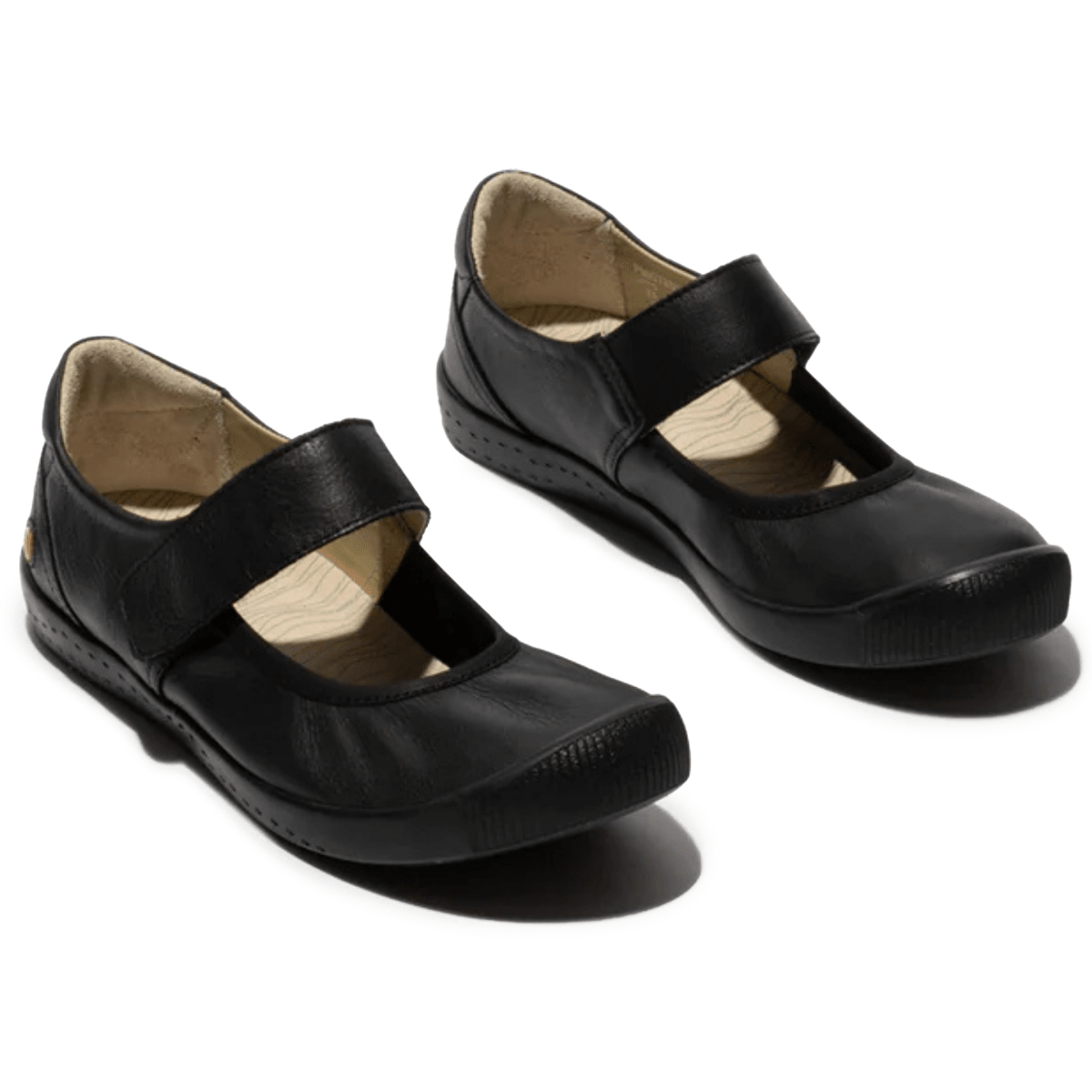 Softinos by Bos & Co Women's Igla785SOF - 001 Black Smooth Leather - 9032231 - Tip Top Shoes of New York