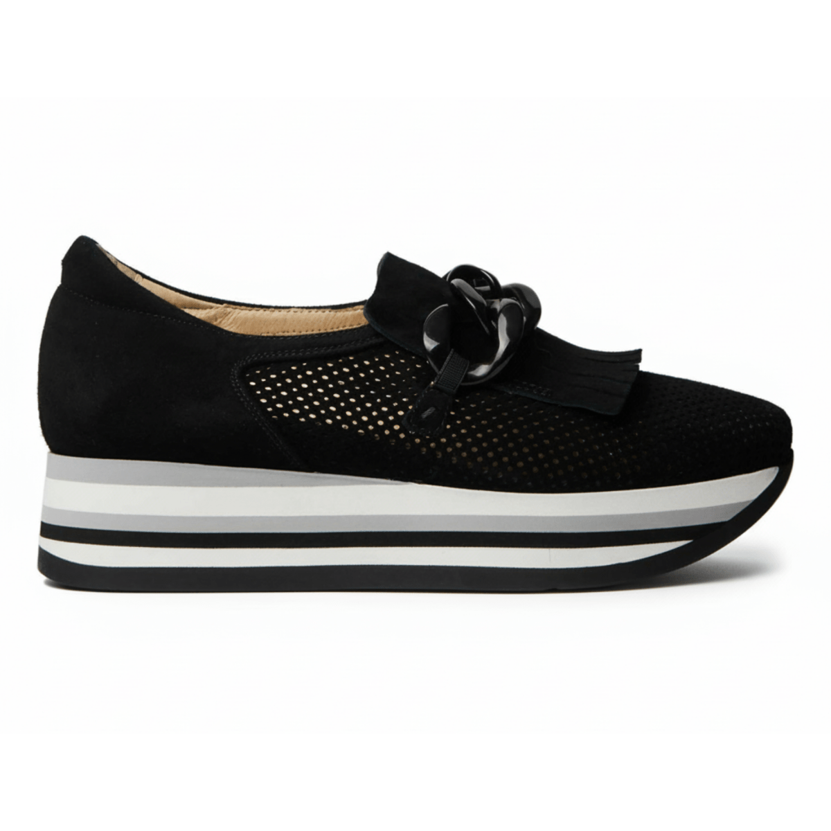 Softwaves Women's Caddie Black Suede - 3015047 - Tip Top Shoes of New York