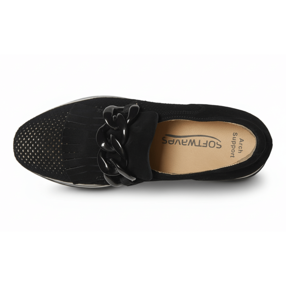 Softwaves Women's Caddie Black Suede – Tip Top Shoes of New York
