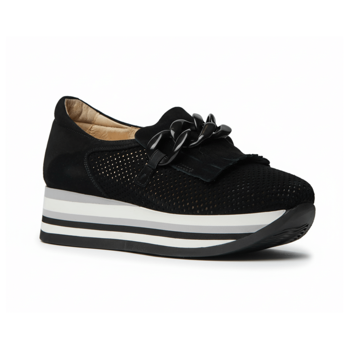 Softwaves Women's Caddie Black Suede - 3015047 - Tip Top Shoes of New York