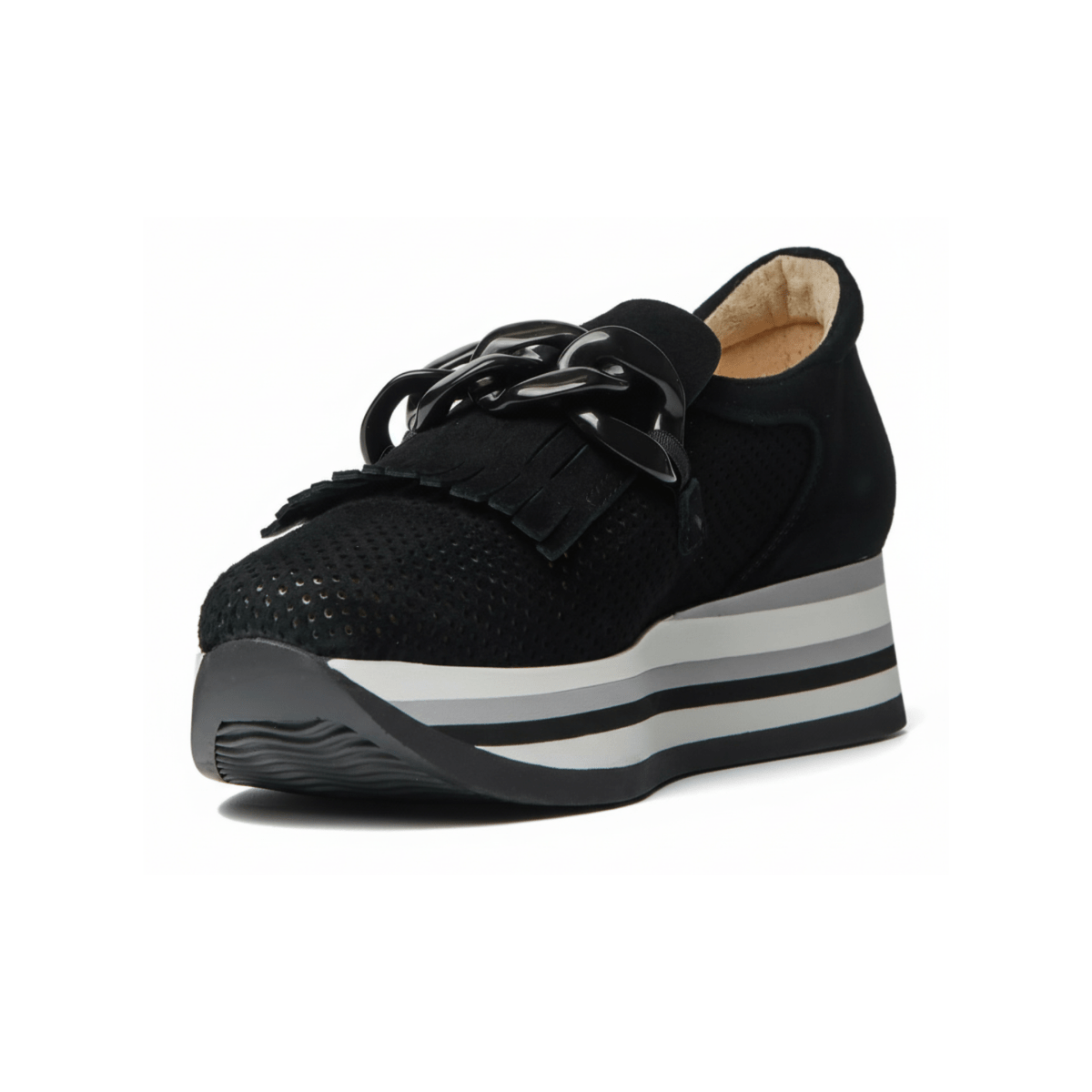 Softwaves Women's Caddie Black Suede - 3015047 - Tip Top Shoes of New York