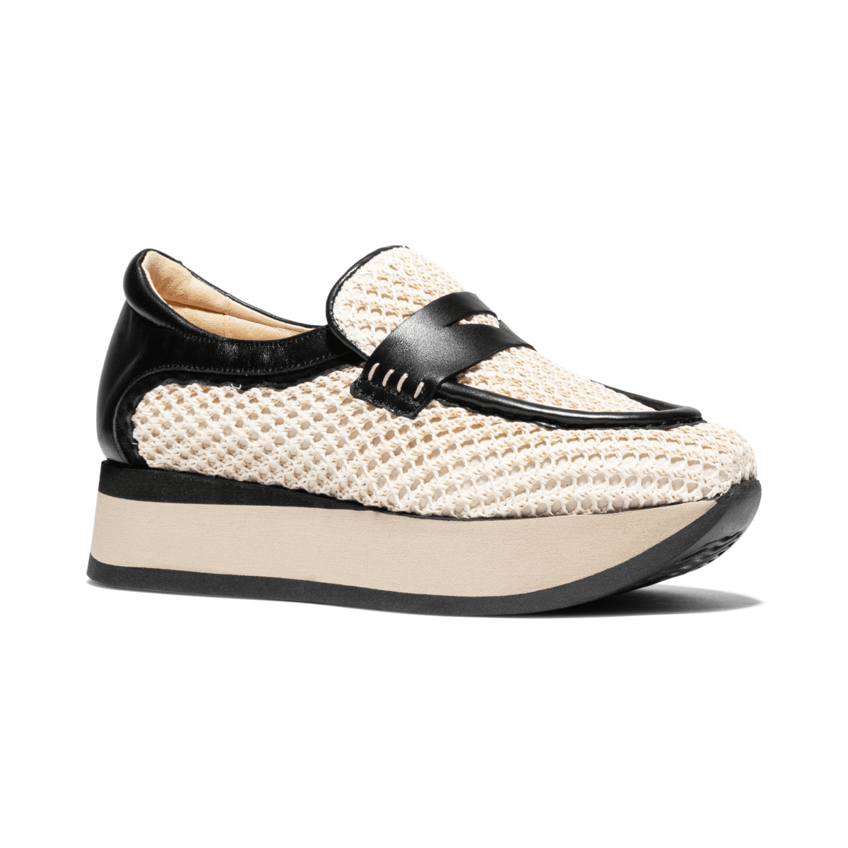 Softwaves Women's Caela Black/Coco Mesh - 9030413 - Tip Top Shoes of New York