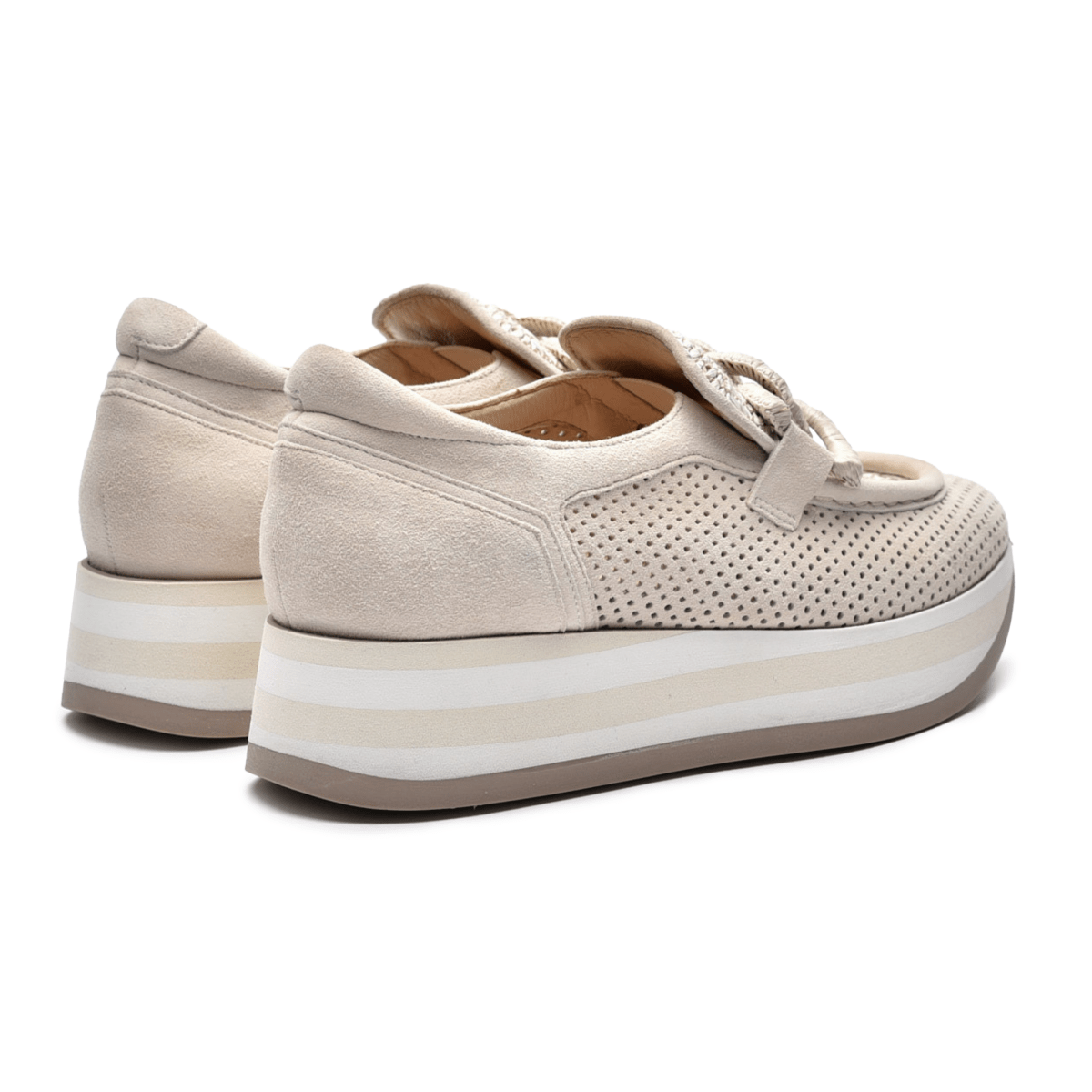 Softwaves Women's Cintia Coco Velour/Raffia - 9021021 - Tip Top Shoes of New York