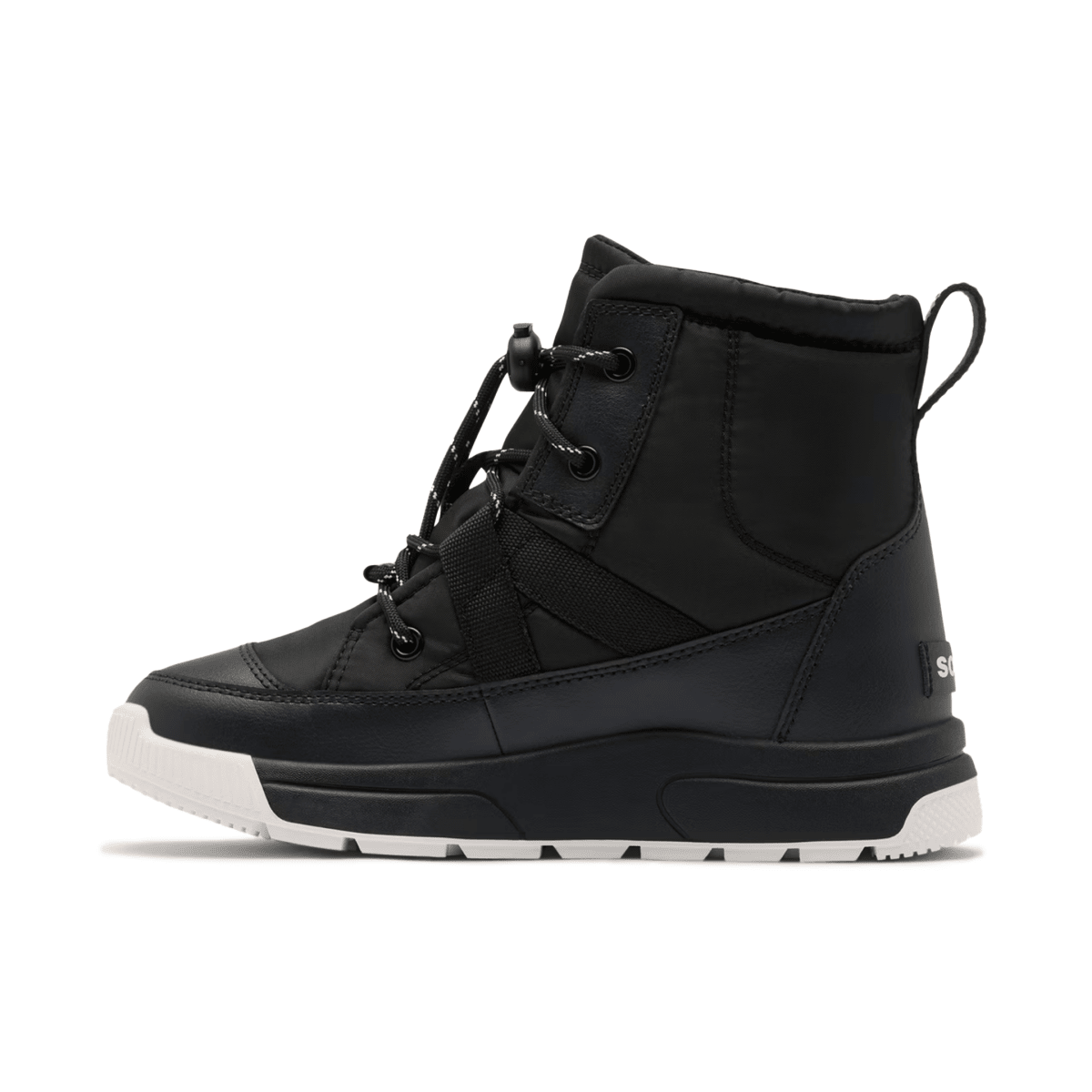 Sorel Kids (Grade School) Whitney III Mid Waterproof Black/White - 1110598 - Tip Top Shoes of New York