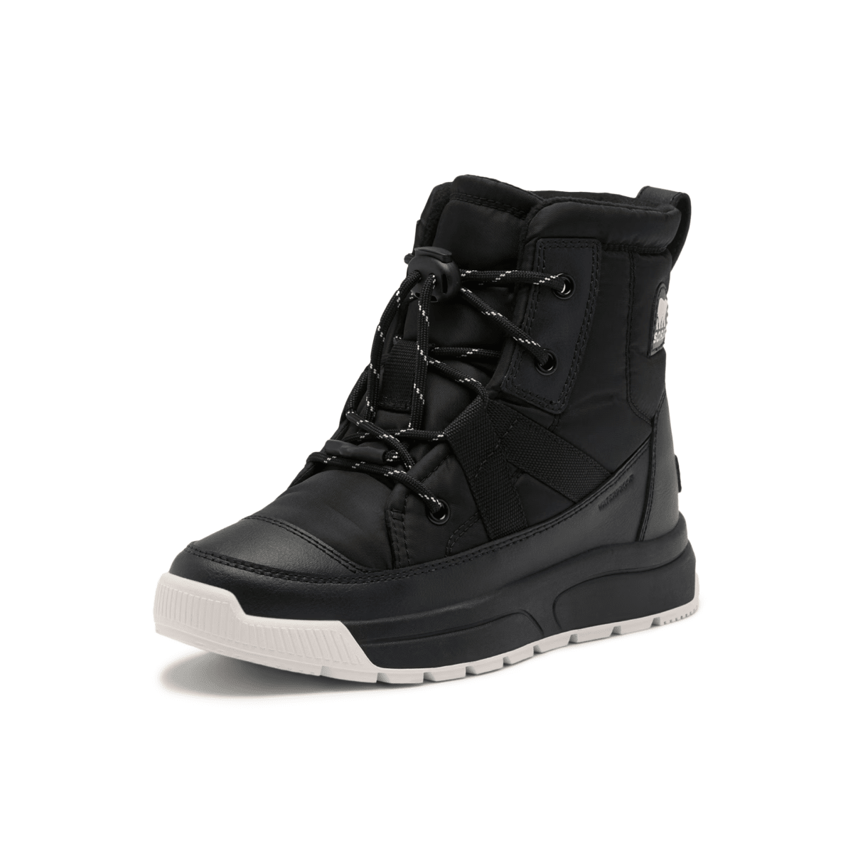 Sorel Kids (Grade School) Whitney III Mid Waterproof Black/White - 1110598 - Tip Top Shoes of New York