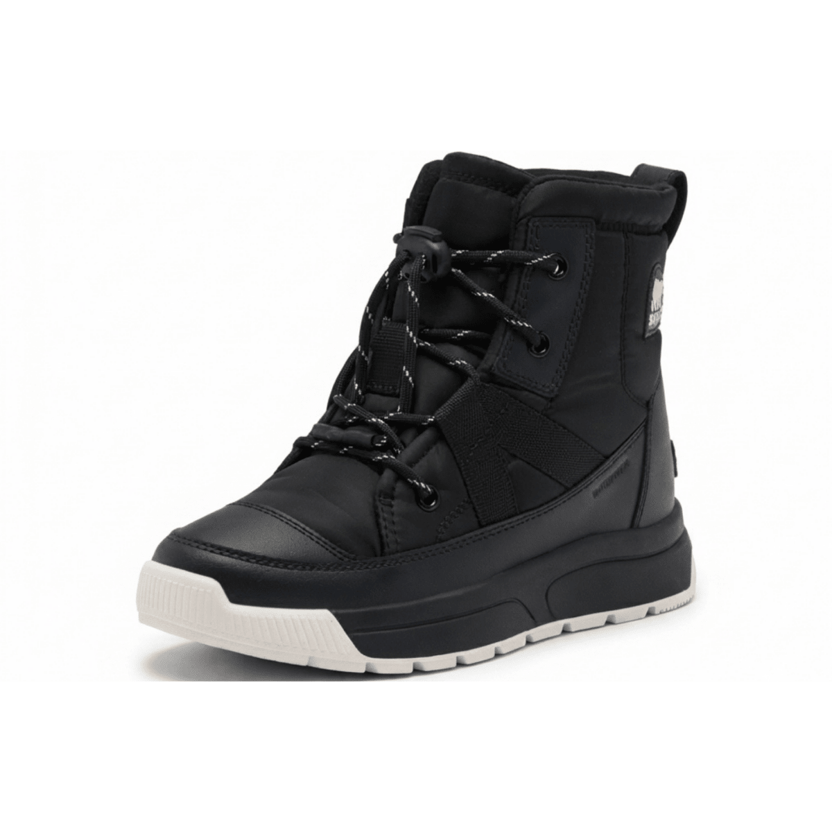 Sorel Kids (Preschool) Whitney III Mid Waterproof Black/White - 1110576 - Tip Top Shoes of New York