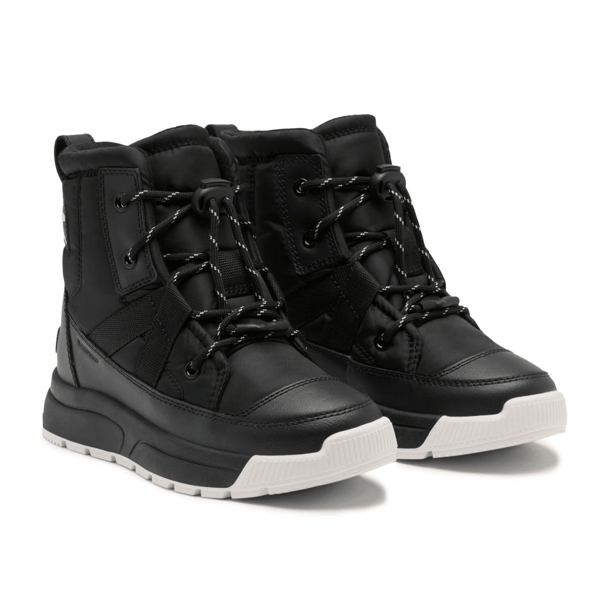Sorel Kids (Preschool) Whitney III Mid Waterproof Black/White - 1110576 - Tip Top Shoes of New York