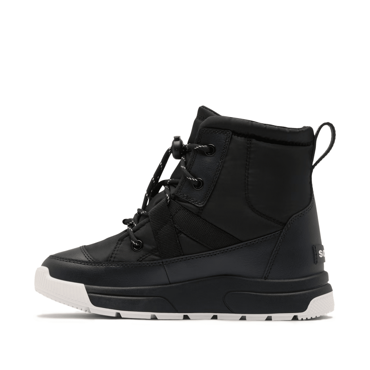 Sorel Kids (Preschool) Whitney III Mid Waterproof Black/White - 1110576 - Tip Top Shoes of New York
