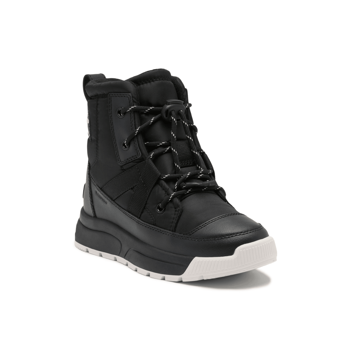 Sorel Kids (Preschool) Whitney III Mid Waterproof Black/White - 1110576 - Tip Top Shoes of New York