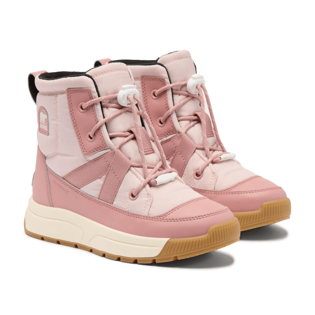 Sorel Kids (Preschool) Whitney III Mid Waterproof Pink/Cream - 1110799 - Tip Top Shoes of New York