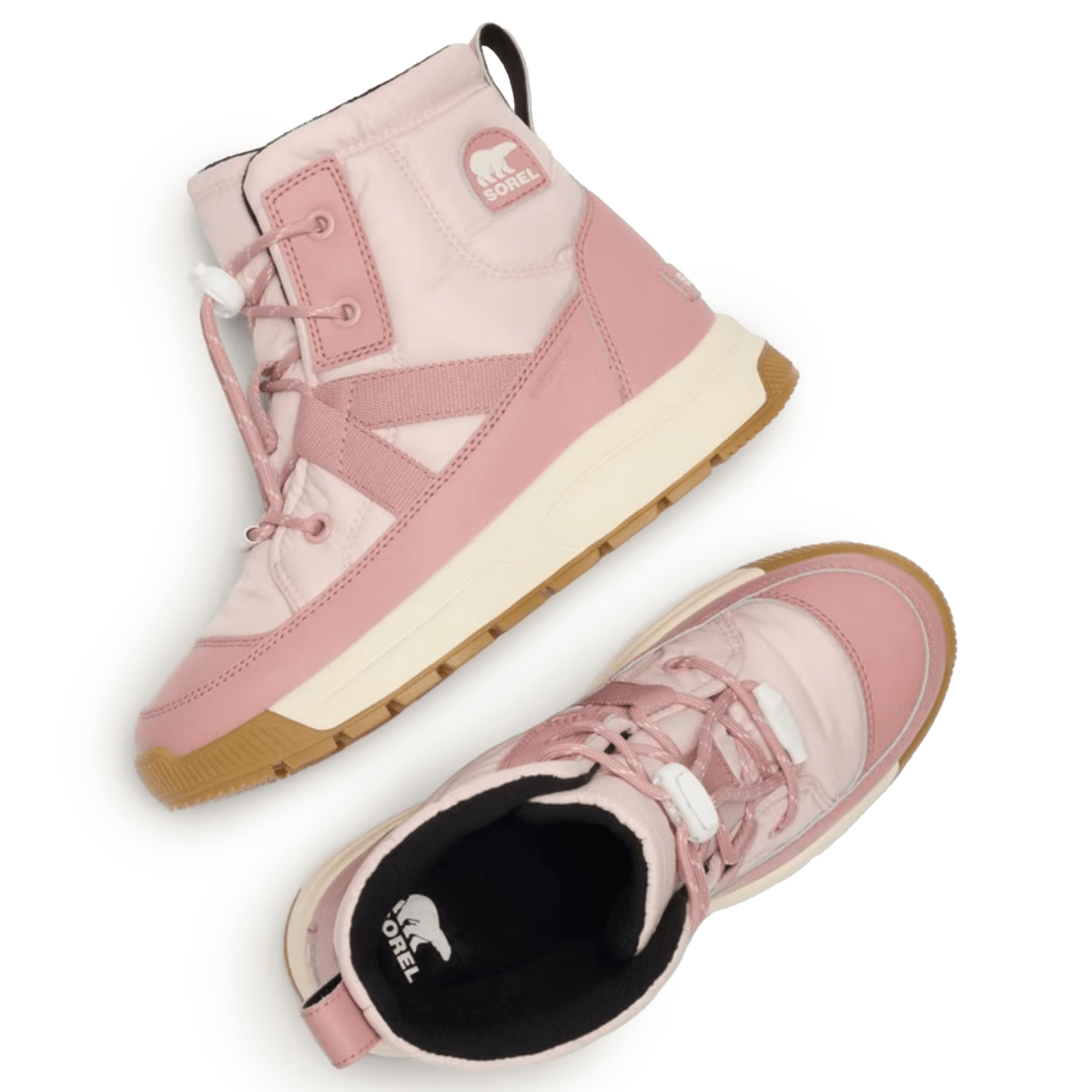 Sorel Kids (Preschool) Whitney III Mid Waterproof Pink/Cream - 1110799 - Tip Top Shoes of New York