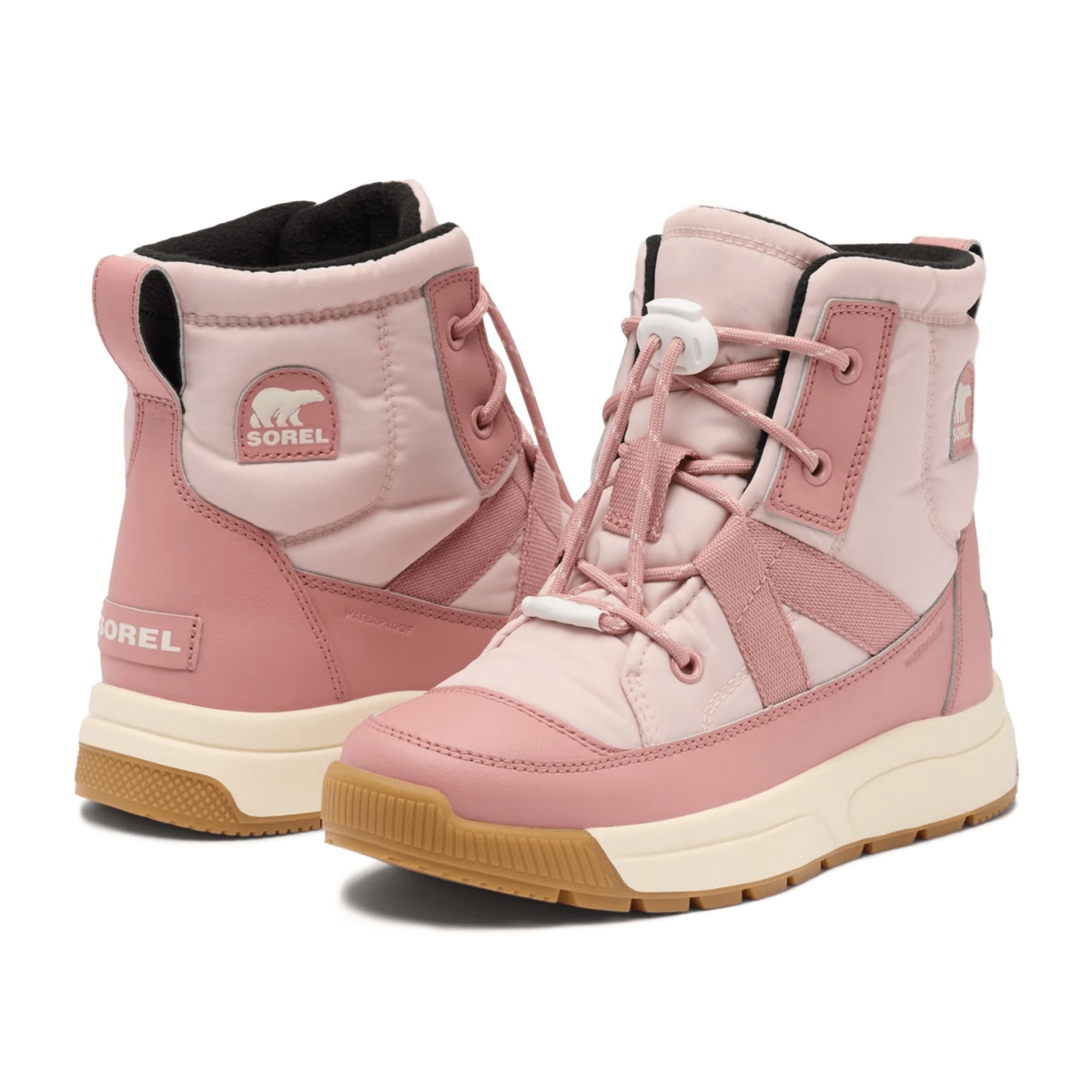 Sorel Kids (Preschool) Whitney III Mid Waterproof Pink/Cream - 1110799 - Tip Top Shoes of New York