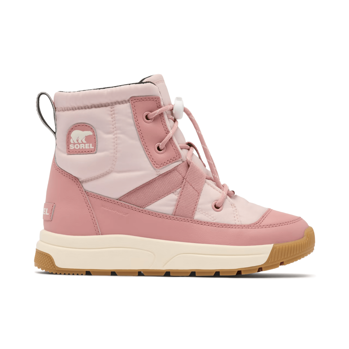 Sorel Kids (Preschool) Whitney III Mid Waterproof Pink/Cream - 1110799 - Tip Top Shoes of New York