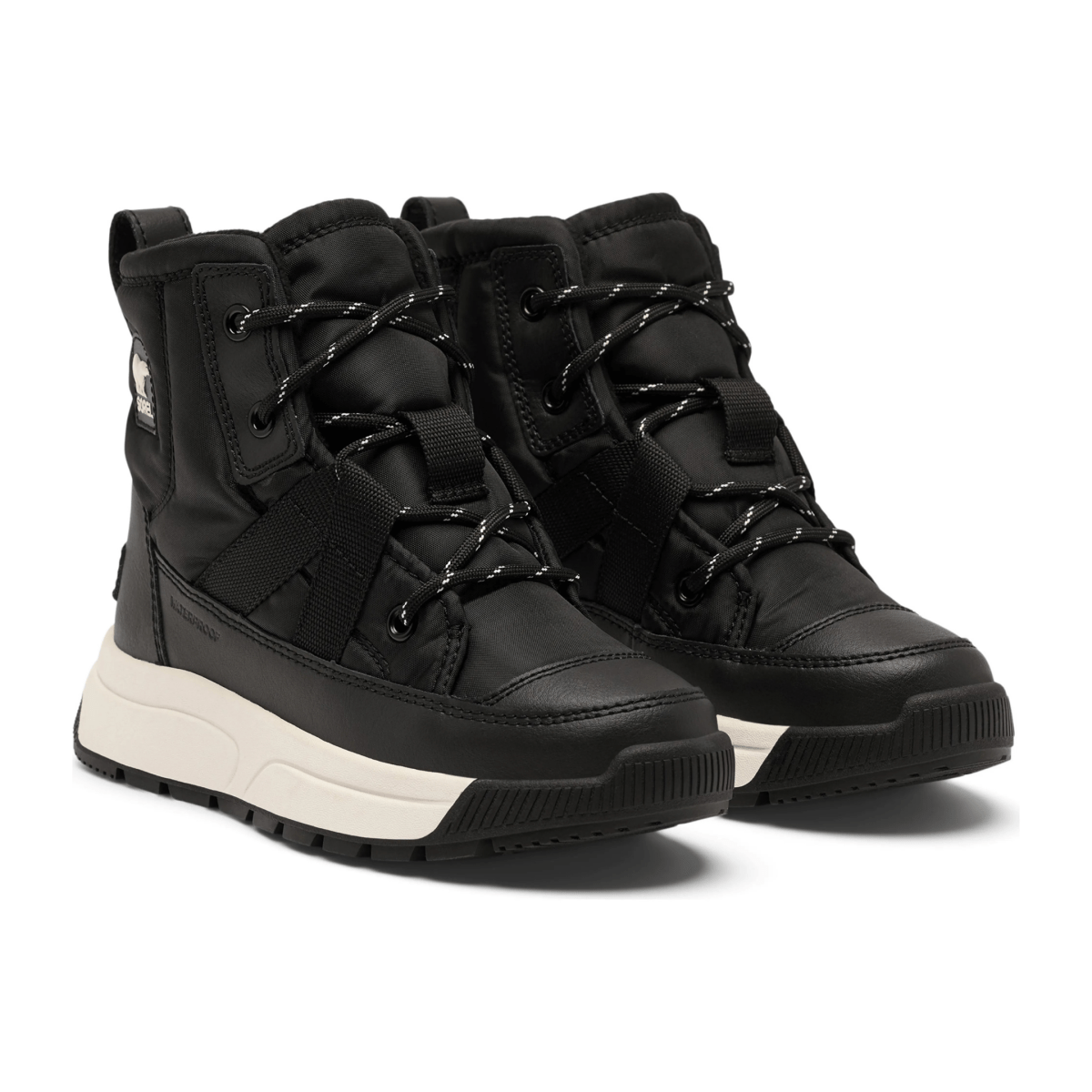 Sorel Kids' Whitney III Mid Black/Sea Salt Waterproof - 1098872 - Tip Top Shoes of New York