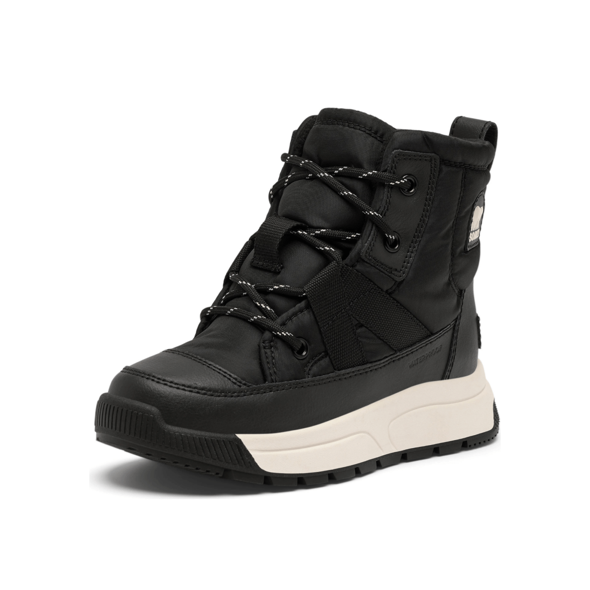 Sorel Kids' Whitney III Mid Black/Sea Salt Waterproof - 1098872 - Tip Top Shoes of New York