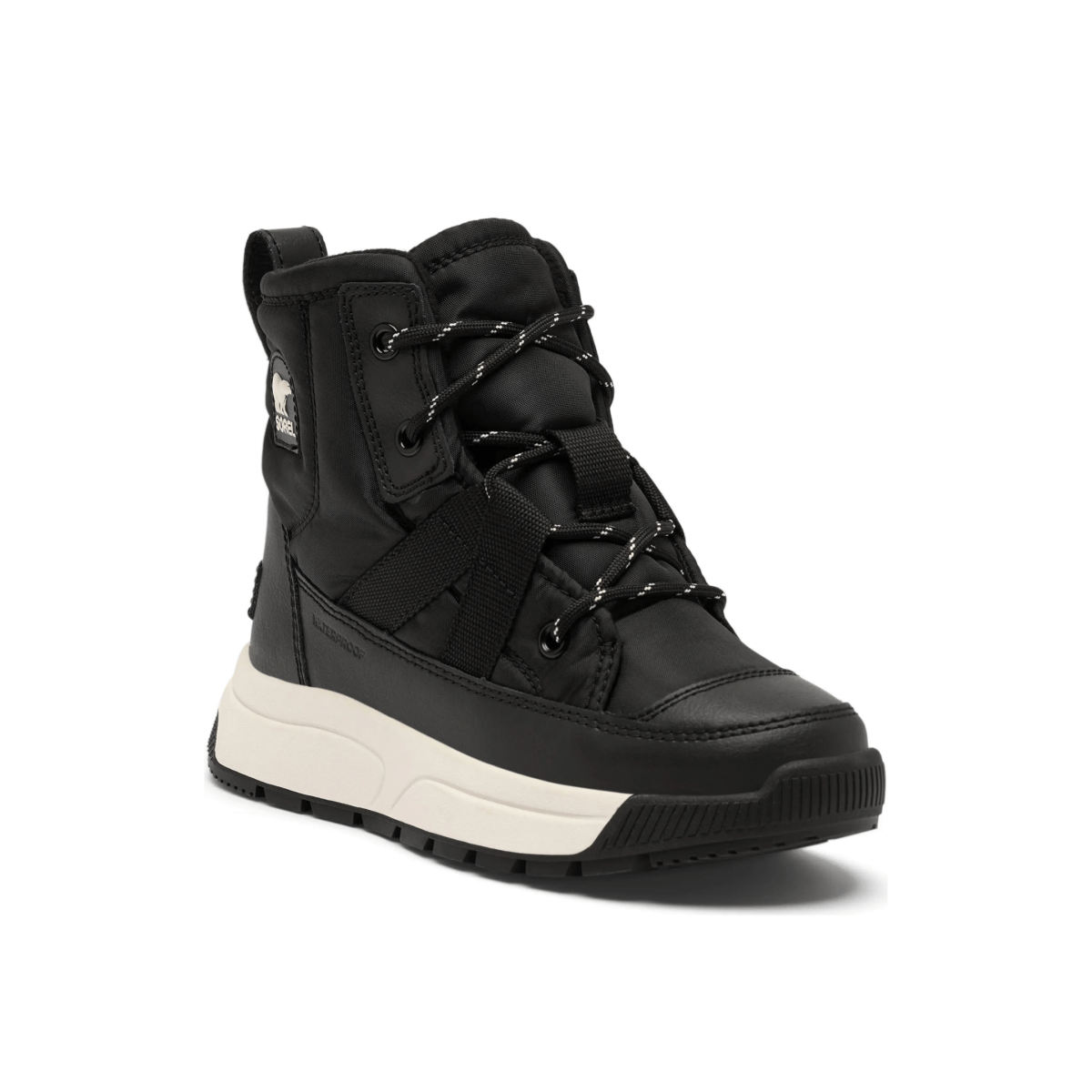 Sorel Kids' Whitney III Mid Black/Sea Salt Waterproof - 1098872 - Tip Top Shoes of New York