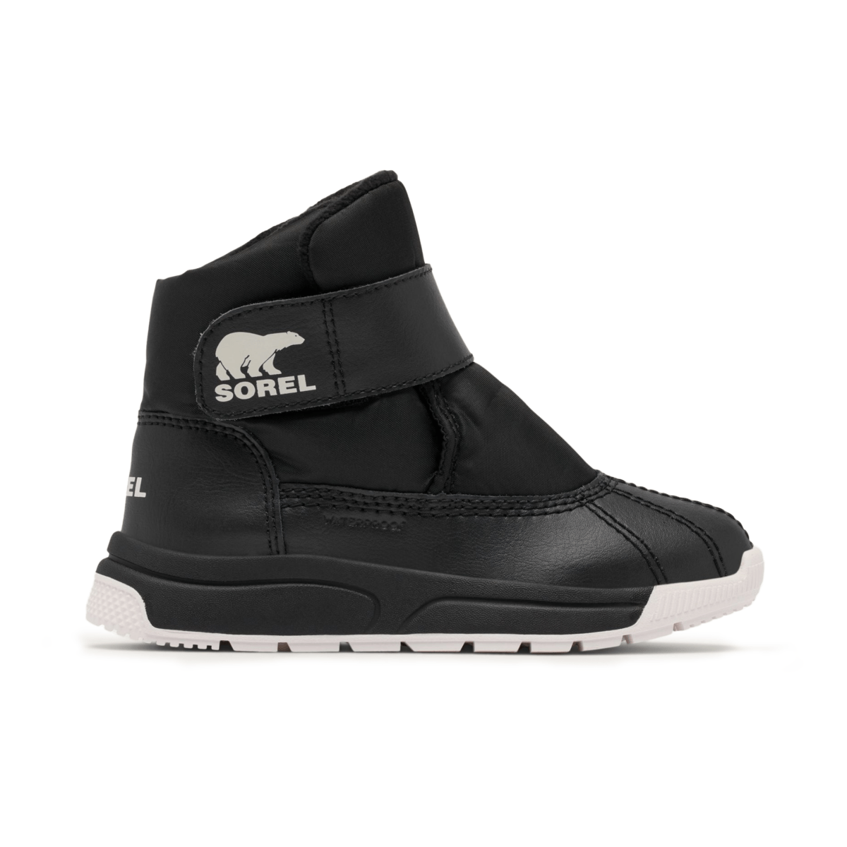 Sorel Kids' Whitney III Strap Mid Black/Sea Salt Waterproof - 1098911 - Tip Top Shoes of New York