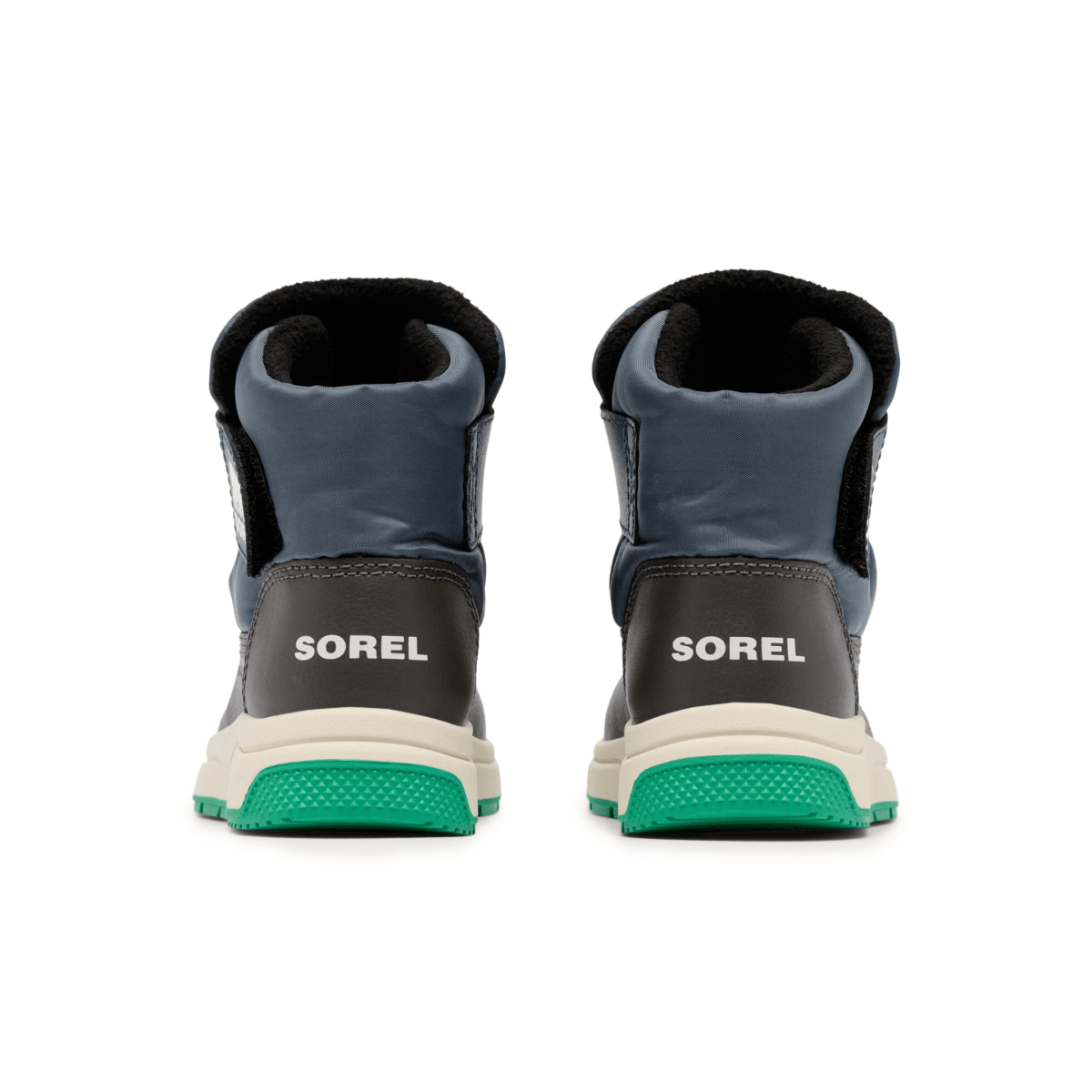 Sorel Kids' Whitney III Strap Mid Uniform Blue/Jet Waterproof - 1098919 - Tip Top Shoes of New York