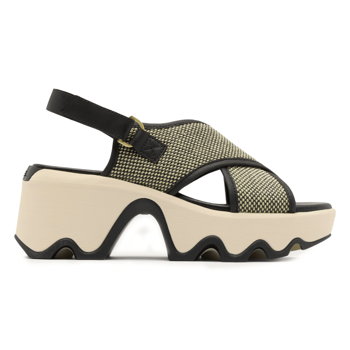 Sorel Women's Kinetic Aura Slingback TXT Black/Bleached Ceramic - 9029544 - Tip Top Shoes of New York