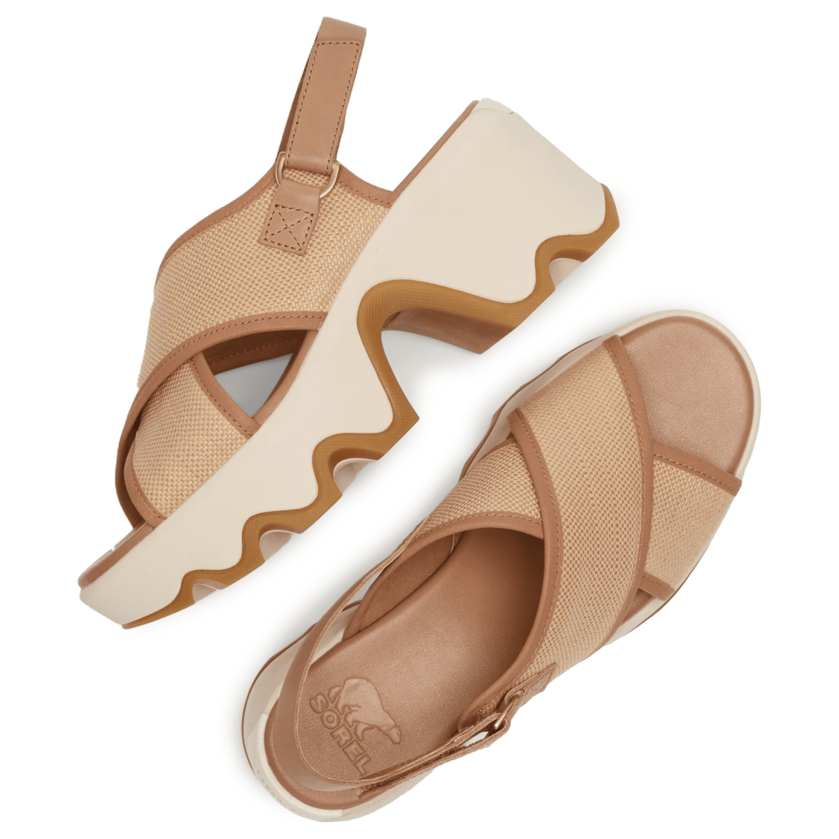 Sorel Women's Kinetic Aura Slingback TXT Honest Beige/Gum 16 - 9029558 - Tip Top Shoes of New York