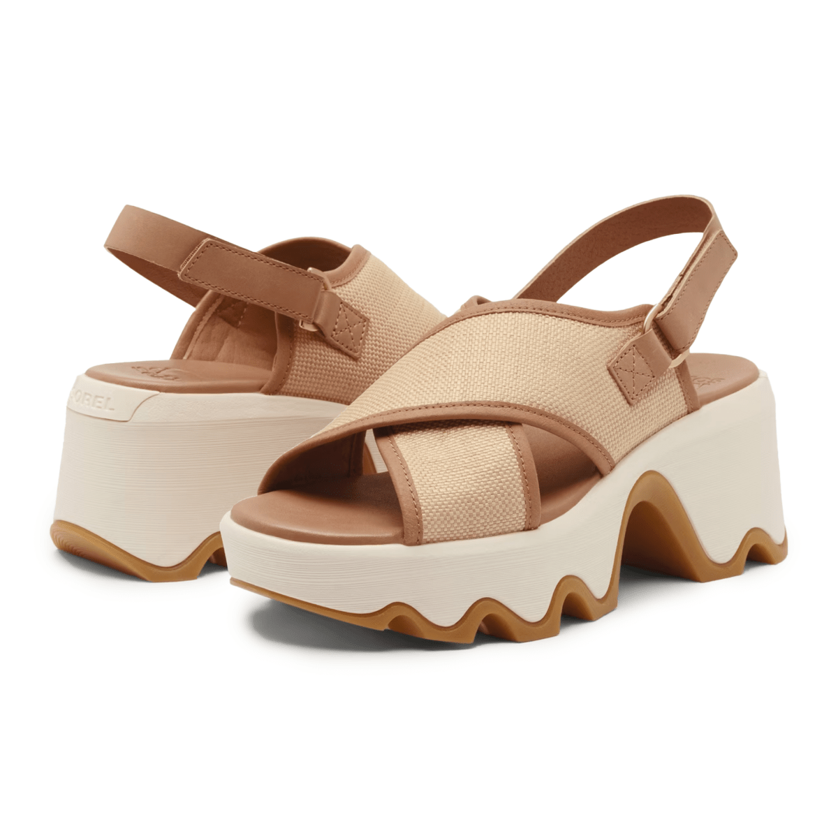 Sorel Women's Kinetic Aura Slingback TXT Honest Beige/Gum 16 - 9029558 - Tip Top Shoes of New York