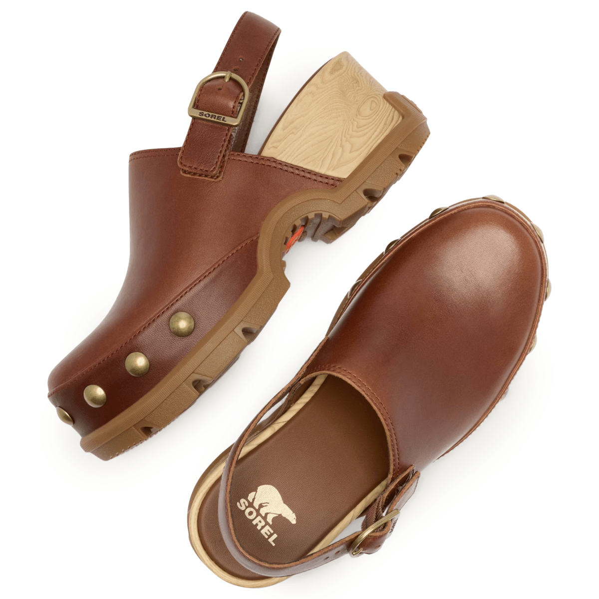 Sorel Women's Roam'n Clog RVT Dark Auburn/Gum 10 - 9032608 - Tip Top Shoes of New York