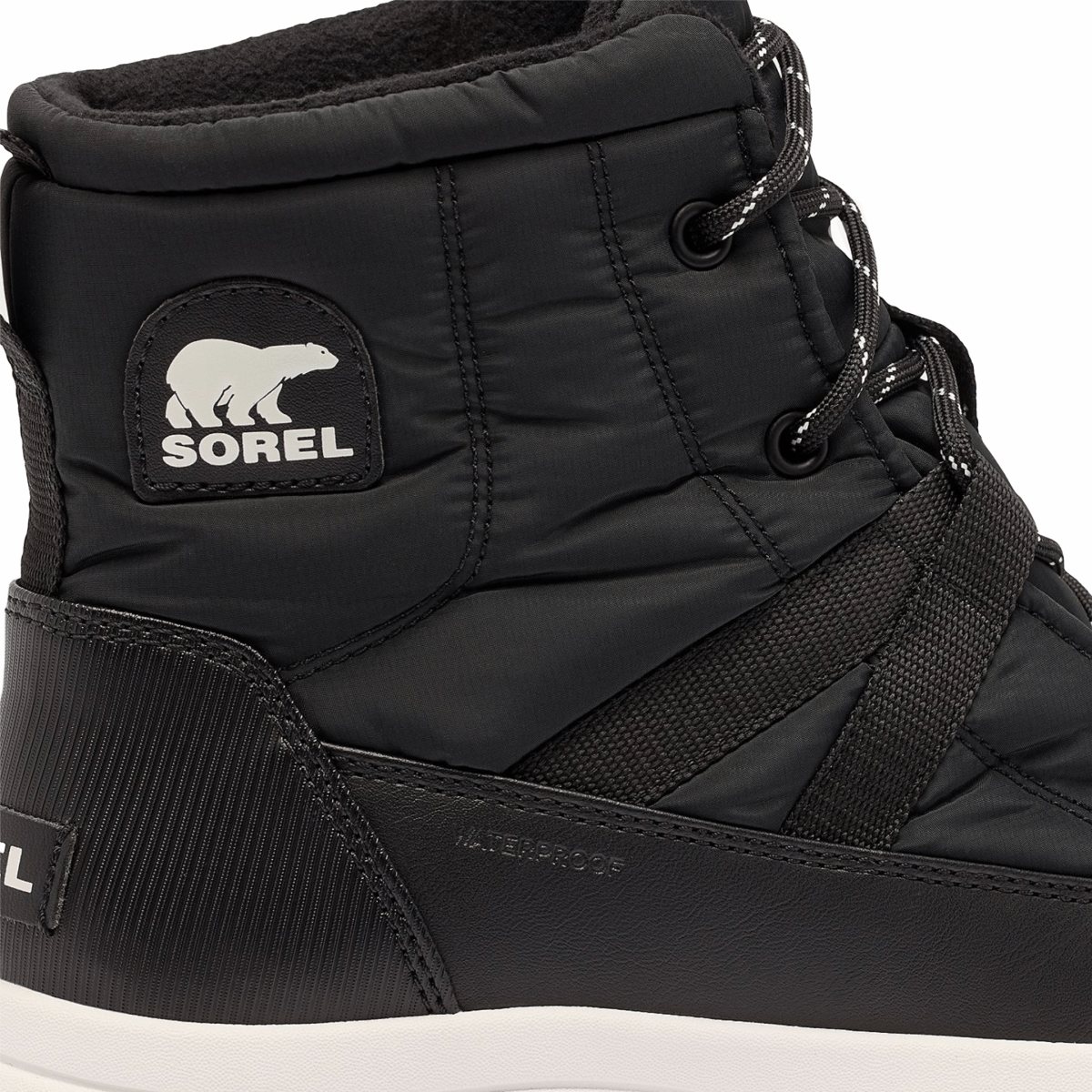 Sorel Women's Whitney III Mid Black/Sea Salt Waterproof - 9024222 - Tip Top Shoes of New York