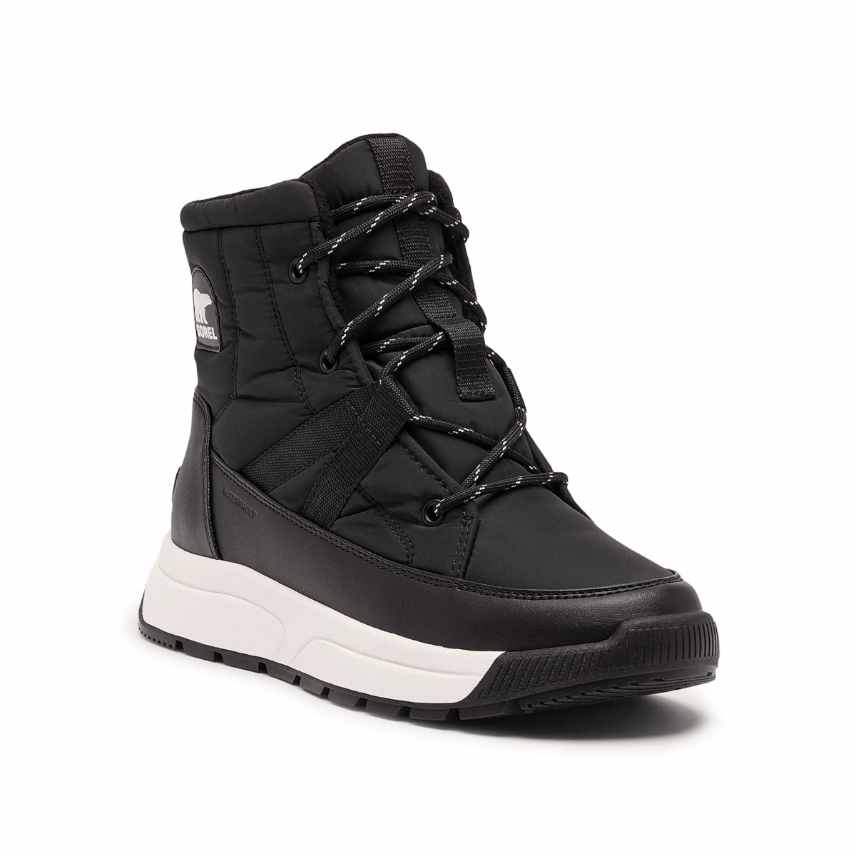 Sorel Women's Whitney III Mid Black/Sea Salt Waterproof - 9024222 - Tip Top Shoes of New York