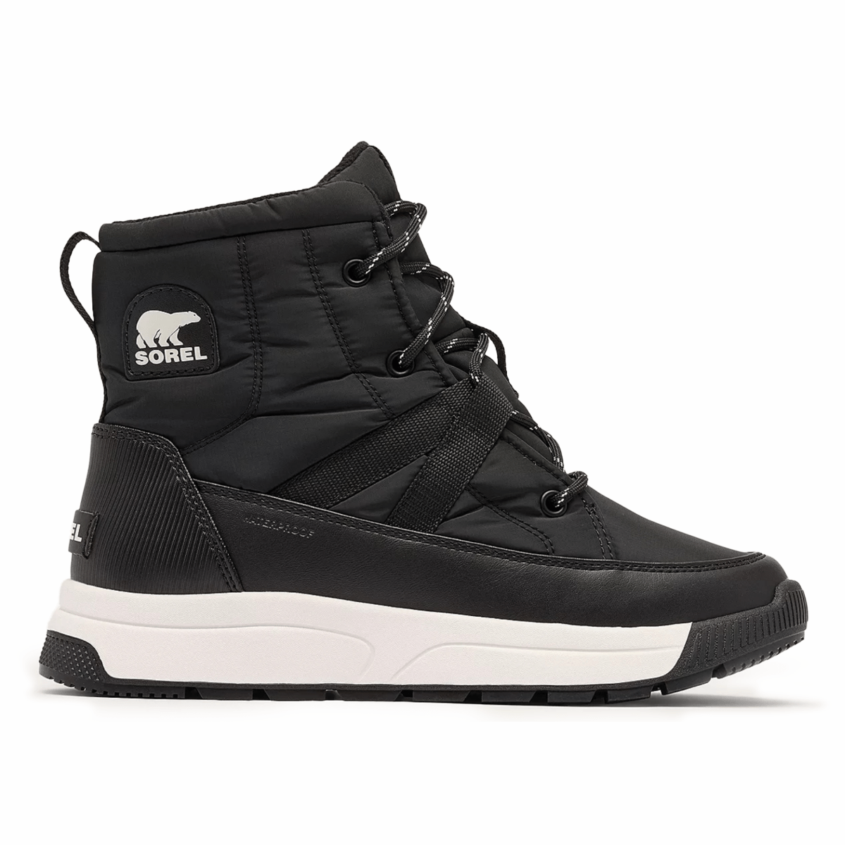 Sorel Women's Whitney III Mid Black/Sea Salt Waterproof - 9024222 - Tip Top Shoes of New York