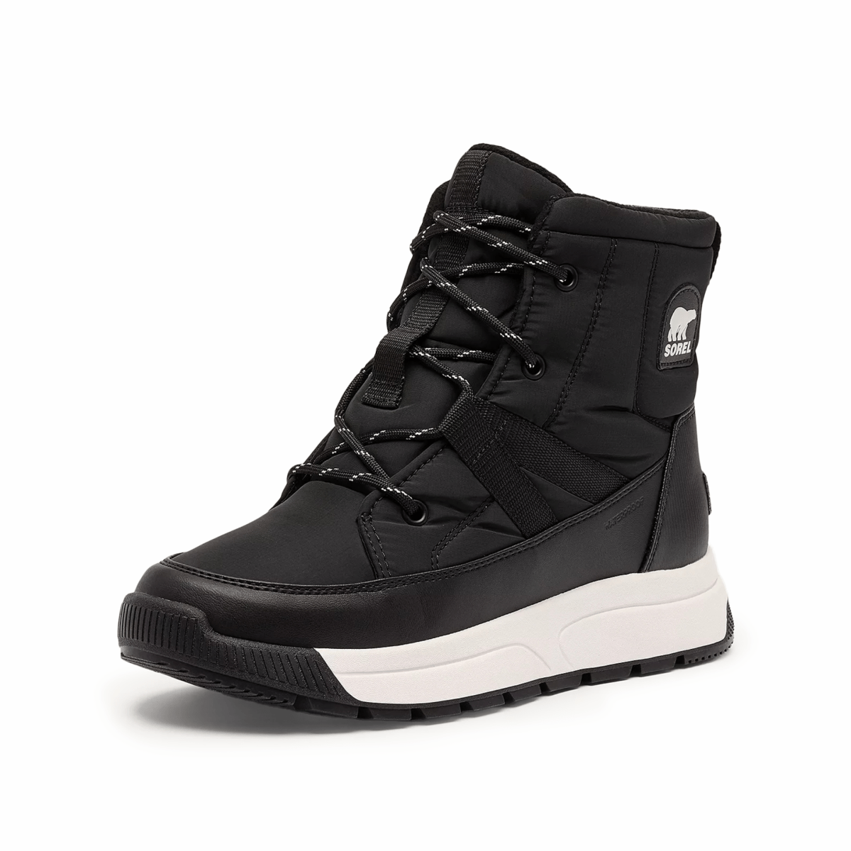 Sorel Women's Whitney III Mid Black/Sea Salt Waterproof - 9024222 - Tip Top Shoes of New York