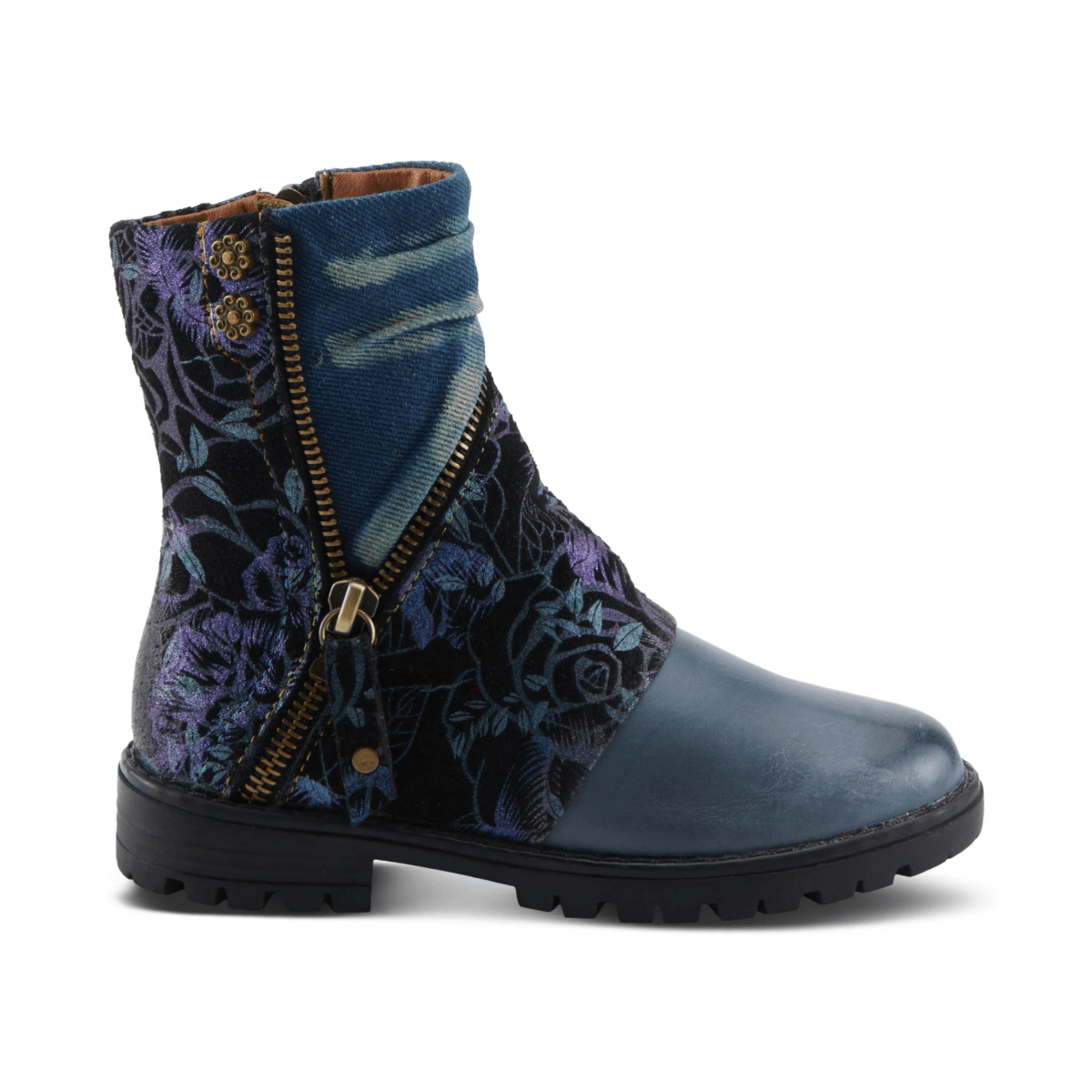 Spring Step Girls' L'Artiste Avrilrose Blum Blue/Multicolor - 1102161 - Tip Top Shoes of New York