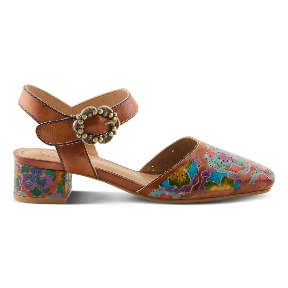 Spring Step Women's Funferbiz Camel/Multicolor Leather - 9030959 - Tip Top Shoes of New York