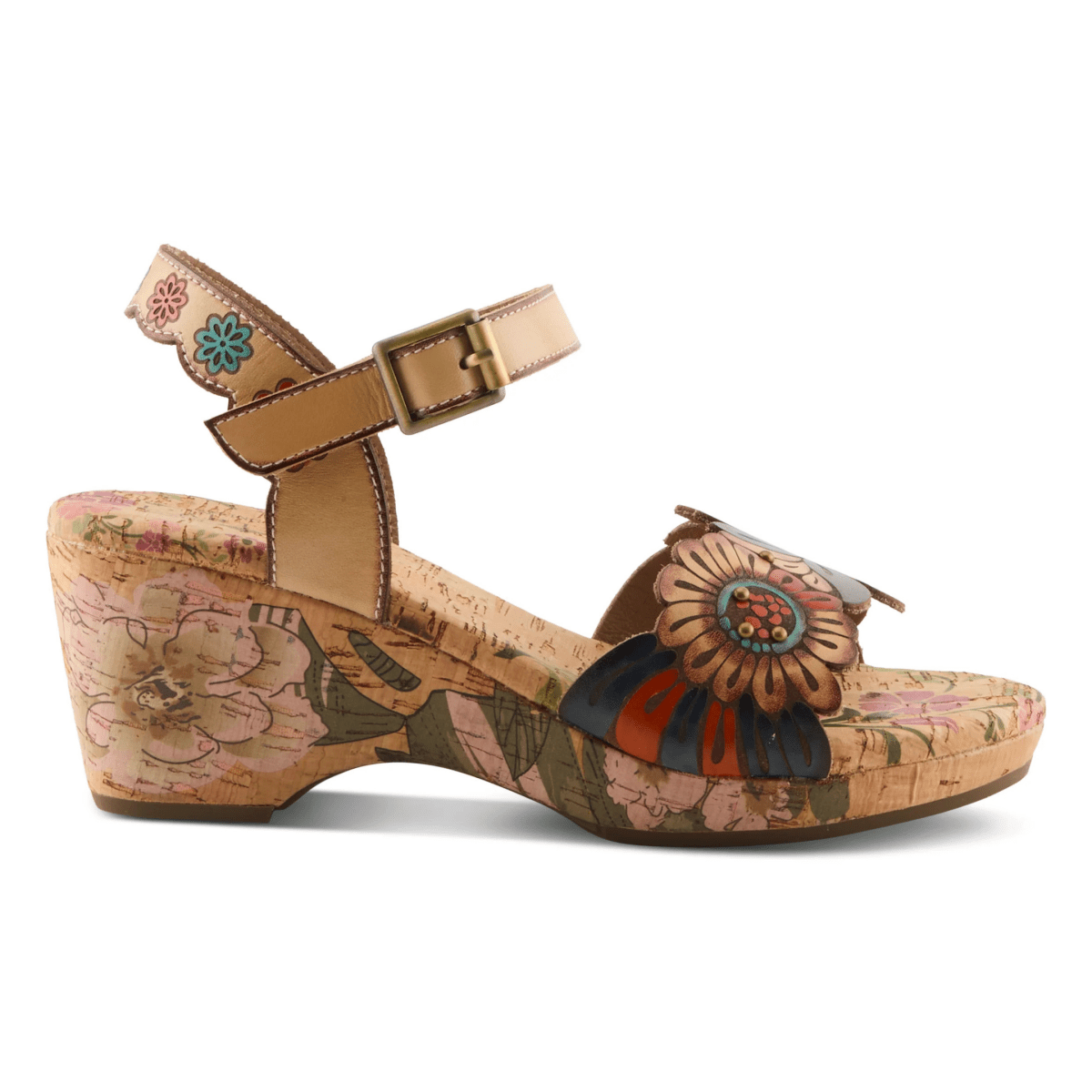 Spring Step Women's Luvinlife Tan Multicolor Leather - 9030975 - Tip Top Shoes of New York