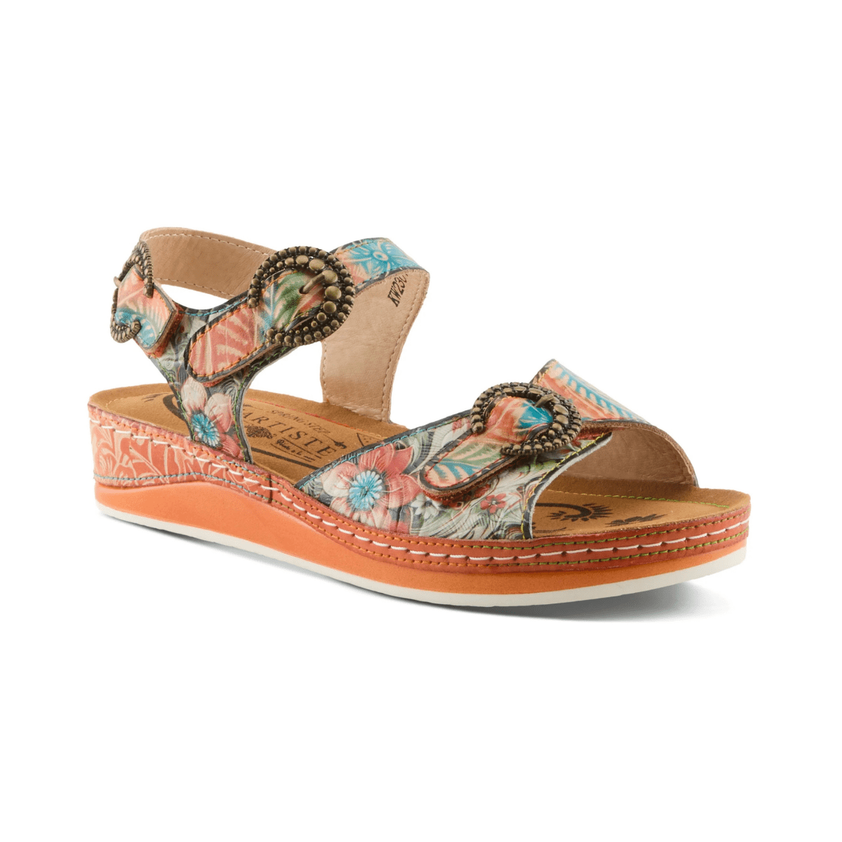 Spring Step Women's Offtrak Orange Multicolor Leather - 9031032 - Tip Top Shoes of New York