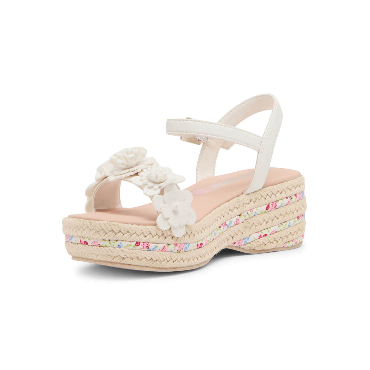Steve Madden Girls Dori White/Multicolor Espadrille - 1106624 - Tip Top Shoes of New York