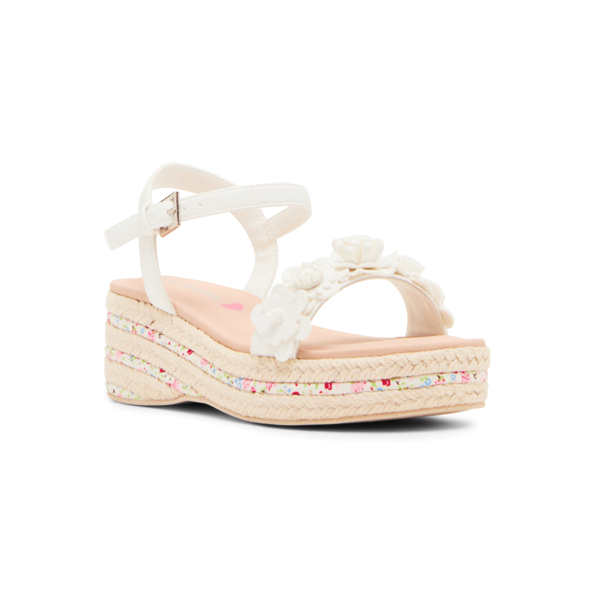 Steve Madden Girls Dori White/Multicolor Espadrille - 1106624 - Tip Top Shoes of New York