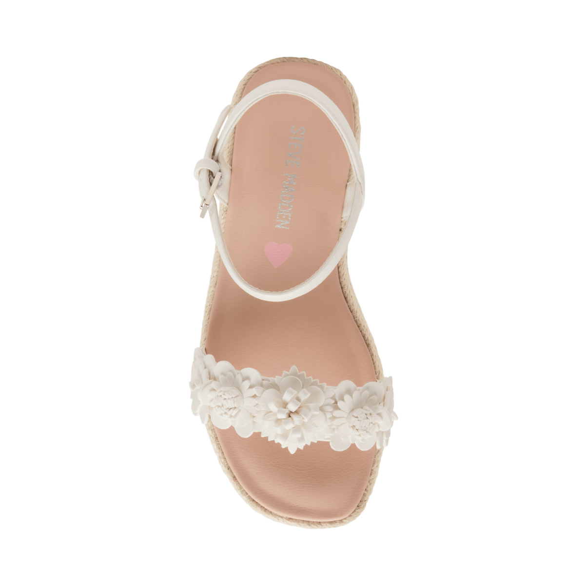 Steve Madden Girls Dori White/Multicolor Espadrille - 1106624 - Tip Top Shoes of New York