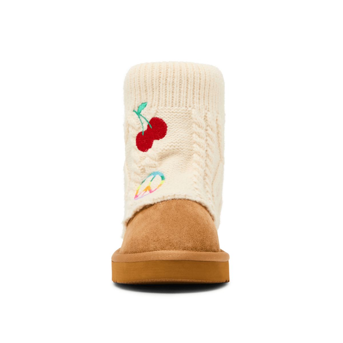 Steve Madden Girls JCozy Chestnut Emoji - 1117086 - Tip Top Shoes of New York