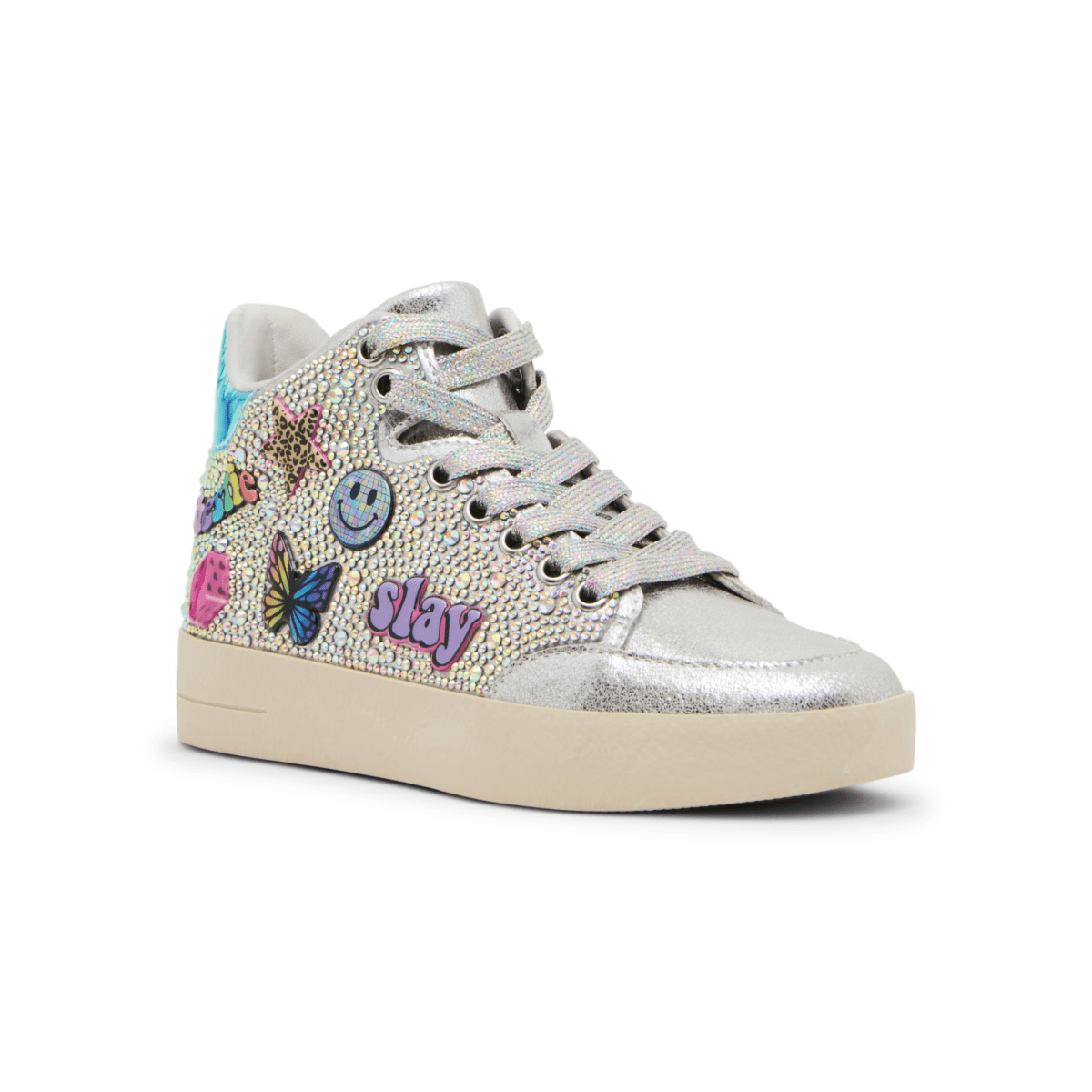 Steve Madden Girls JDelight Silver Stickers - 1114013 - Tip Top Shoes of New York